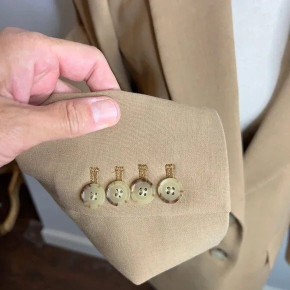 J.Crew $258 Madelyn Blazer Four Season Stretch Hthr Saddle Size 6 CC289 - Picture 8 of 12